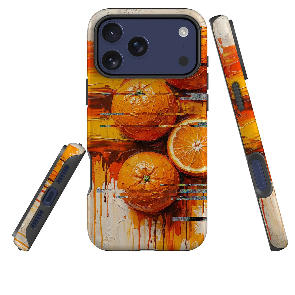 Oranges and Citrus Still Life by Frida Lövström — Magsafe Tough Case for iPhone — Three Quarter — Finnaij