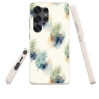 Palm Frond Breeze Pattern by Tobi Akinyemi — Samsung Galaxy Bio-degradable Case — Three Quarter — Finnaij