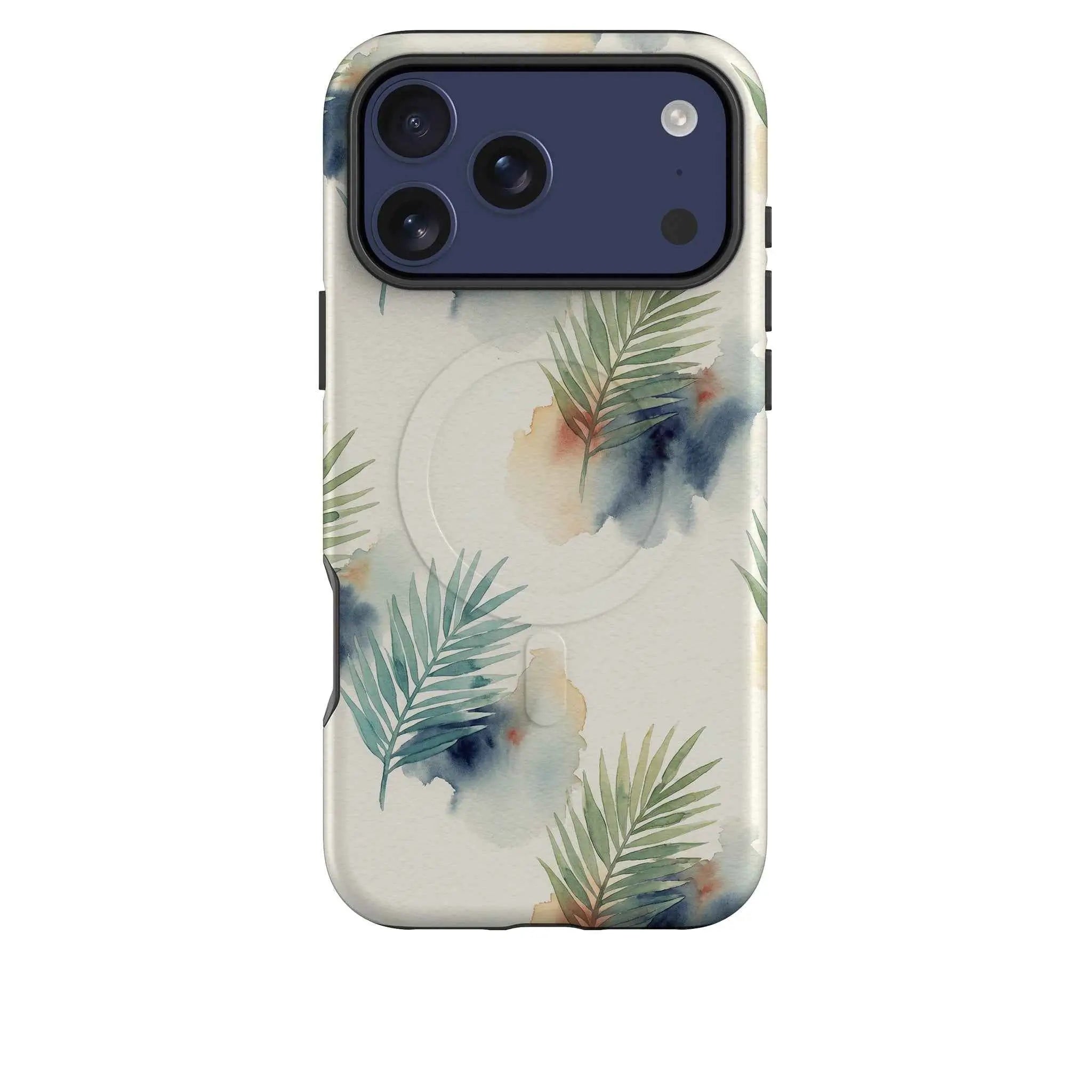 Palm Frond Breeze Pattern by Tobi Akinyemi — MagSafe Tough Case for iPhone — Finnaij
