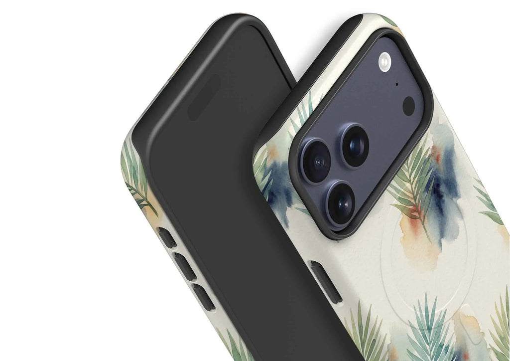 Palm Frond Breeze Pattern by Tobi Akinyemi — MagSafe Tough Case for iPhone — Finnaij