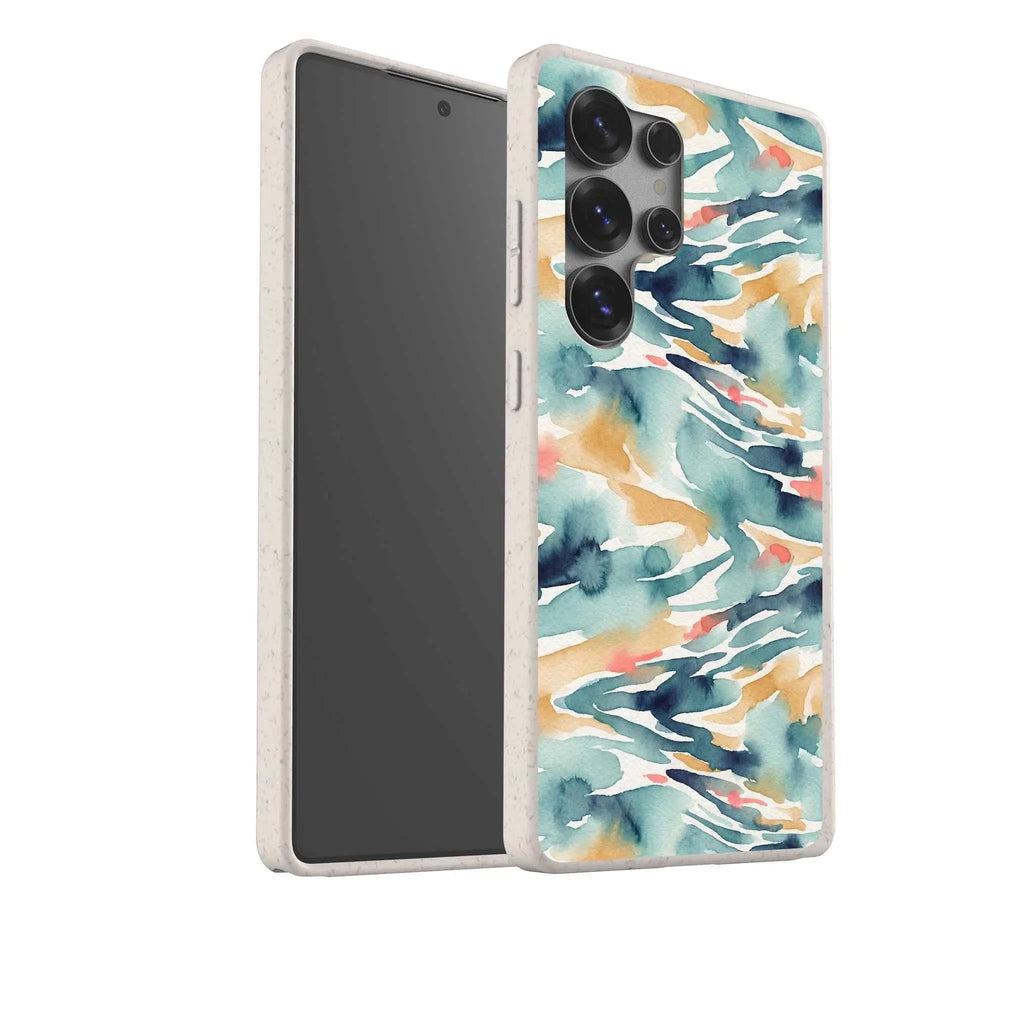 River Reflection Pattern Crop by Tobi Akinyemi — Samsung Galaxy Bio-degradable Case — Finnaij