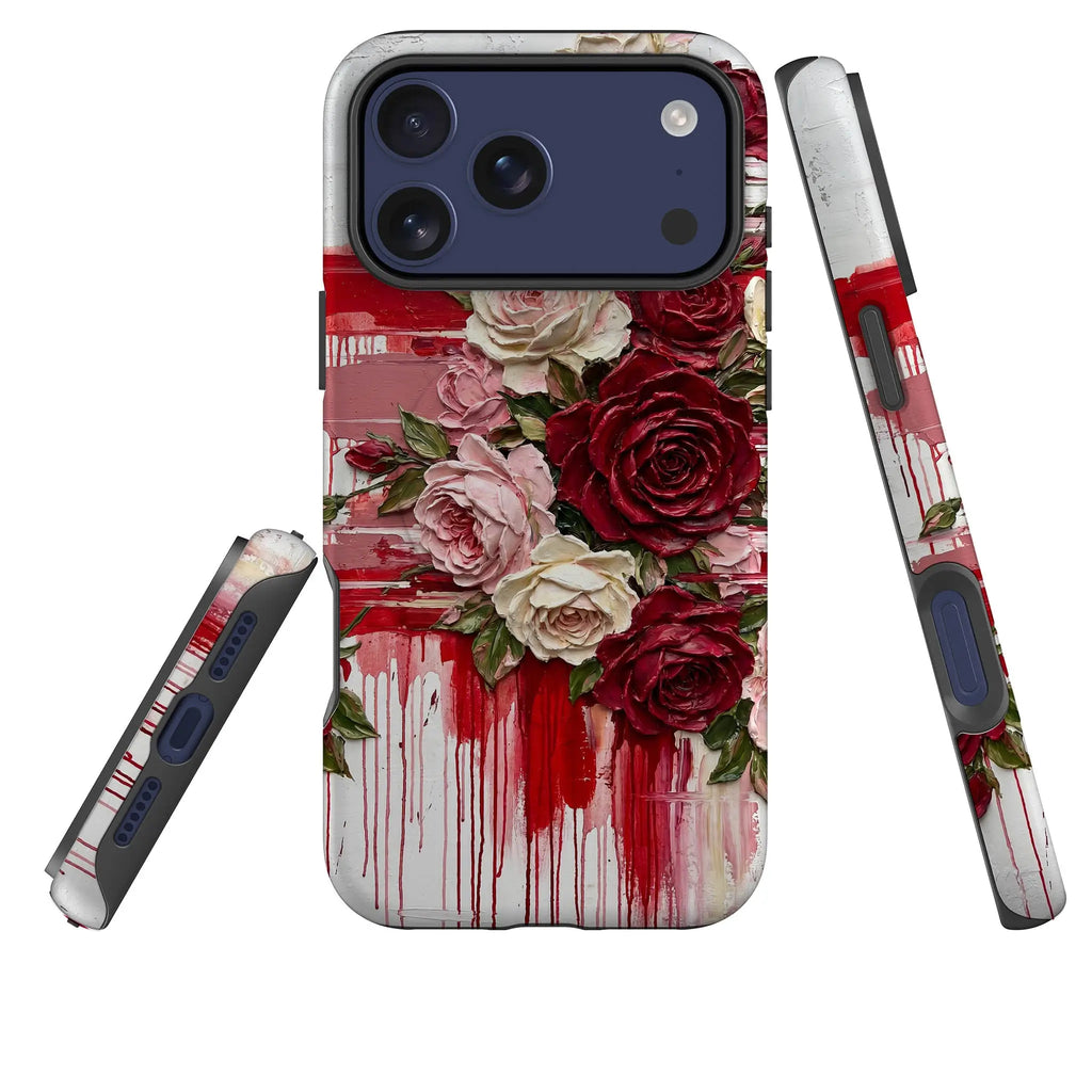 Roses by Frida Lövström — Magsafe Tough Case for iPhone — Three Quarter — Finnaij