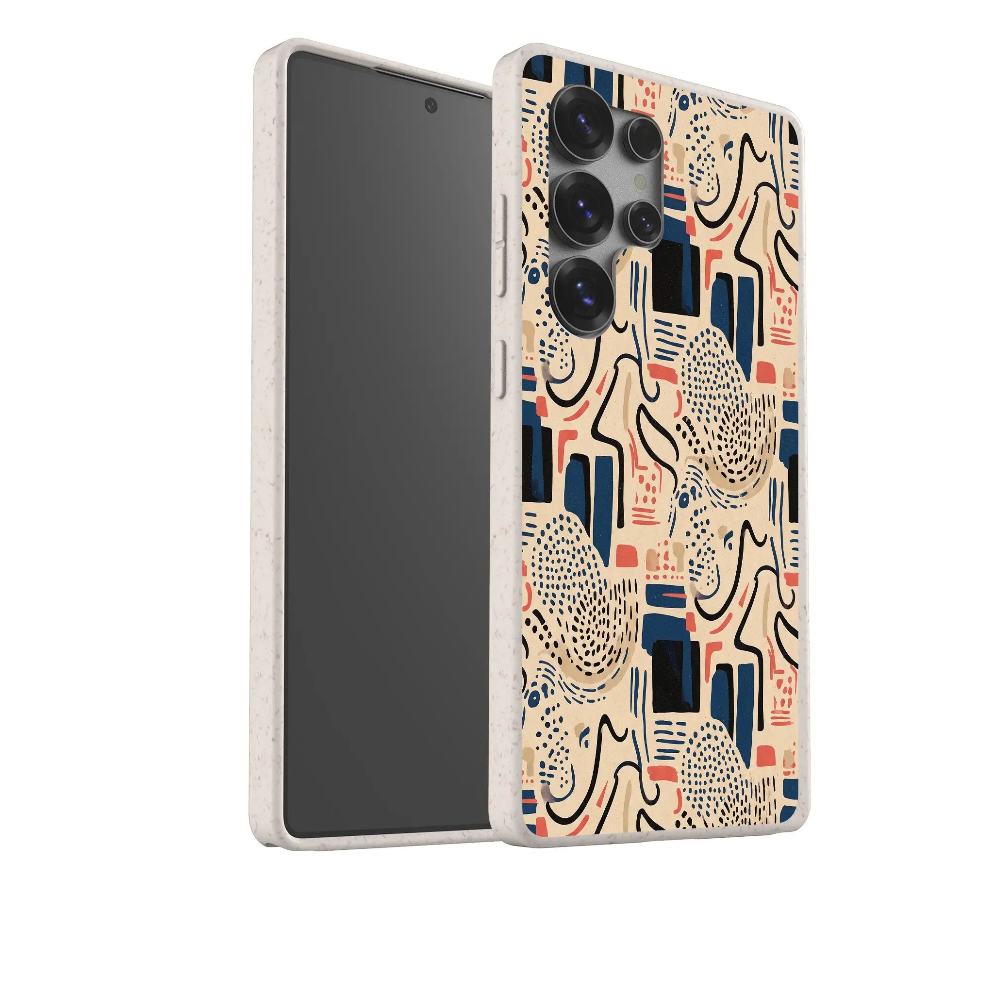 Sandstone Adire by Ada Okoye — Samsung Galaxy Bio-degradable Case — Finnaij