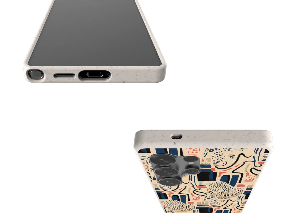 Sandstone Adire by Ada Okoye — Samsung Galaxy Bio-degradable Case — Finnaij