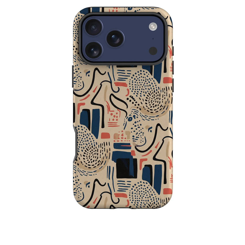 Sandstone Adire by Ada Okoye — Tough Case for iPhone — Finnaij