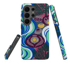 Sauna Bloom Motif by Aino Kallio — Tough Case for Samsung — Three Quarter — Finnaij