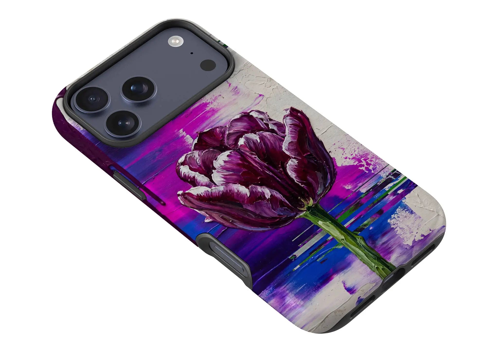 Single Dramatic Tulip by Frida Lövström — Magsafe Tough Case for iPhone — Finnaij