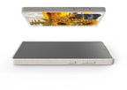 Sunflowers with Abstract Golden Chaos by Frida Lövström — Samsung Galaxy Bio-degradable Case — Finnaij