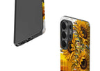 Sunflowers with Abstract Golden Chaos by Frida Lövström — Tough Case for Samsung — Finnaij