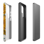 Sunflowers with Abstract Golden Chaos by Frida Lövström — Tough Case for Samsung — Finnaij
