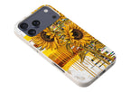 Sunflowers with Abstract Golden Chaos by Frida Lövström — iPhone Bio-degradable Case — Finnaij