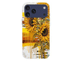 Sunflowers with Abstract Golden Chaos by Frida Lövström — iPhone Bio-degradable Case — Finnaij