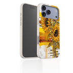 Sunflowers with Abstract Golden Chaos by Frida Lövström — iPhone Bio-degradable Case — Finnaij