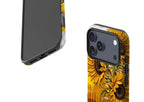 Sunflowers with Abstract Golden Chaos by Frida Lövström — Tough Case for iPhone — Finnaij
