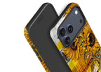 Sunflowers with Abstract Golden Chaos by Frida Lövström — Magsafe Tough Case for iPhone — Finnaij