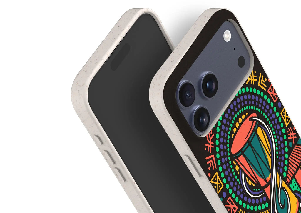 Talking Drum Halo by Ada Okoye — iPhone Bio-degradable Case — Finnaij