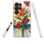 Tropical Flowers by Frida Lövström — Samsung Galaxy Bio-degradable Case — Three Quarter — Finnaij
