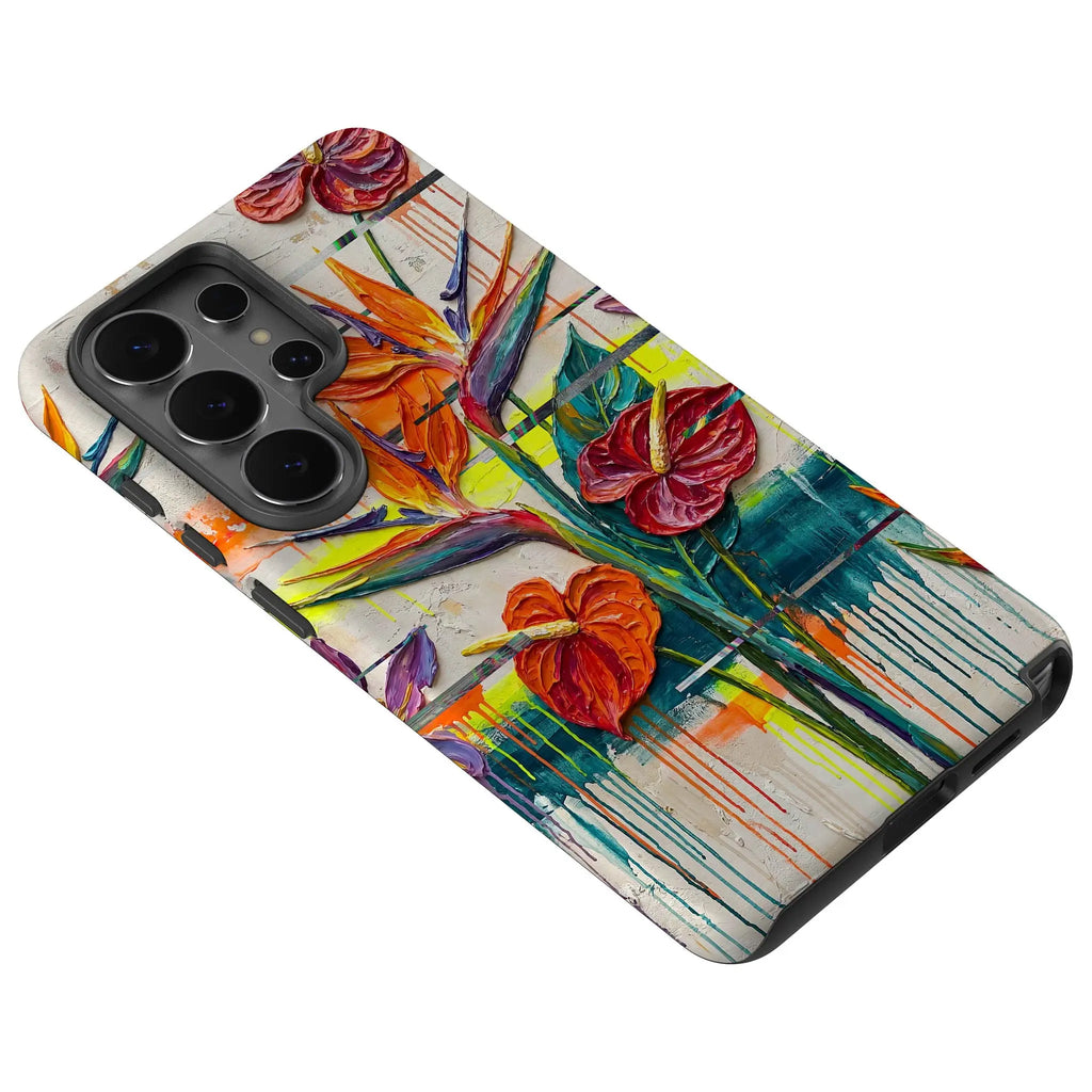 Tropical Flowers by Frida Lövström — Tough Case for Samsung — Finnaij