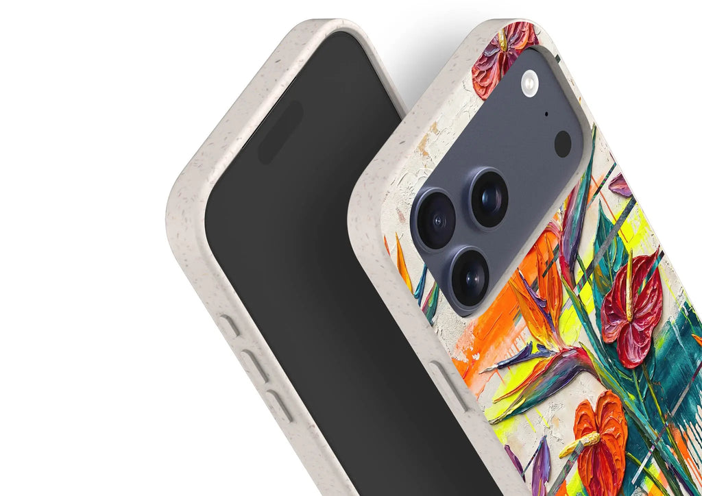 Tropical Flowers by Frida Lövström — iPhone Bio-degradable Case — Finnaij