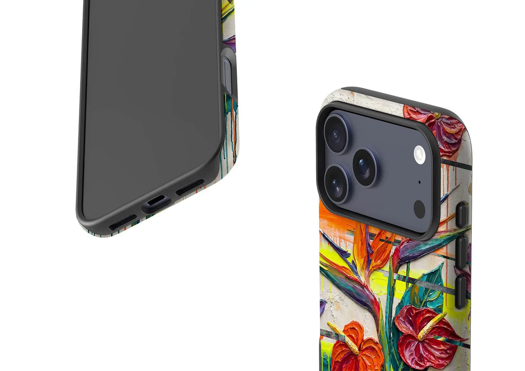 Tropical Flowers by Frida Lövström — Tough Case for iPhone — Finnaij