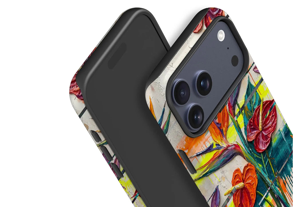 Tropical Flowers by Frida Lövström — Magsafe Tough Case for iPhone — Finnaij