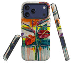 Tropical Flowers by Frida Lövström — Tough Case for iPhone — Three Quarter — Finnaij