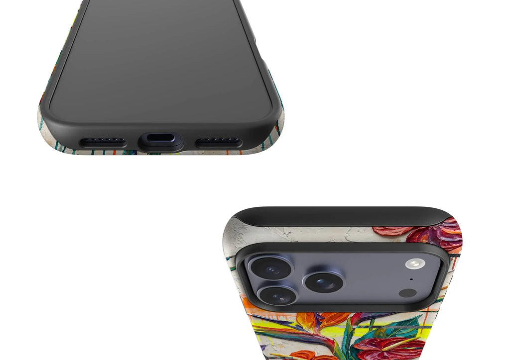 Tropical Flowers by Frida Lövström — Tough Case for iPhone — Finnaij