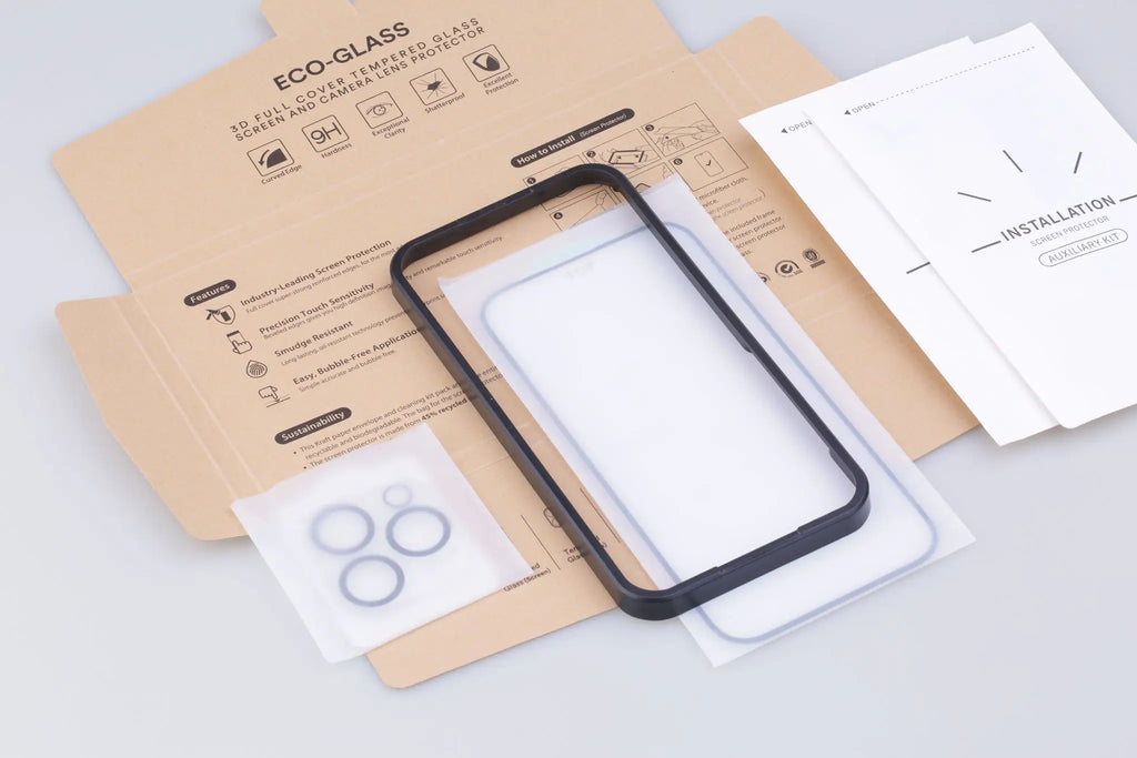 iPhone 18 Eco Tempered Glass Screen and Lens Protector