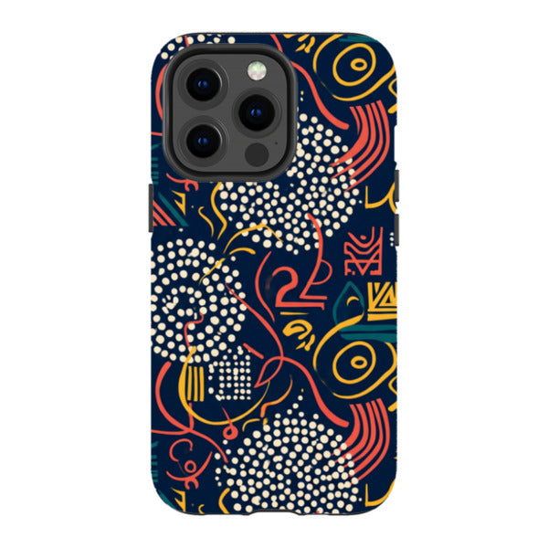 Adire Nightfall by Ada Okoye — Magsafe Tough Case for iPhone — Finnaij