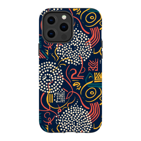 Adire Nightfall by Ada Okoye — Magsafe Tough Case for iPhone — Finnaij