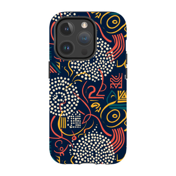 Adire Nightfall by Ada Okoye — Magsafe Tough Case for iPhone — Finnaij
