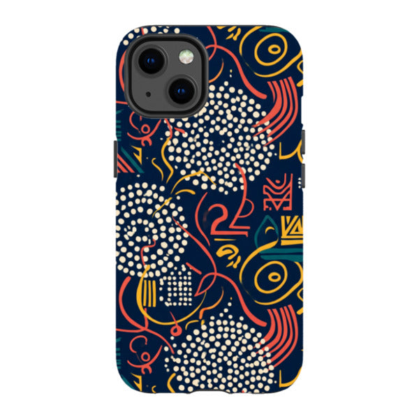 Adire Nightfall by Ada Okoye — Magsafe Tough Case for iPhone — Finnaij