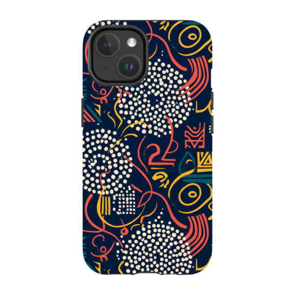 Adire Nightfall by Ada Okoye — Magsafe Tough Case for iPhone — Finnaij