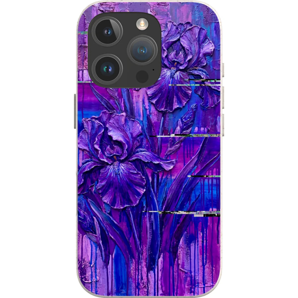 Iris Flowers by Frida Lövström — iPhone 16 Pro Max iPhone Bio-degradable Case — Finnaij
