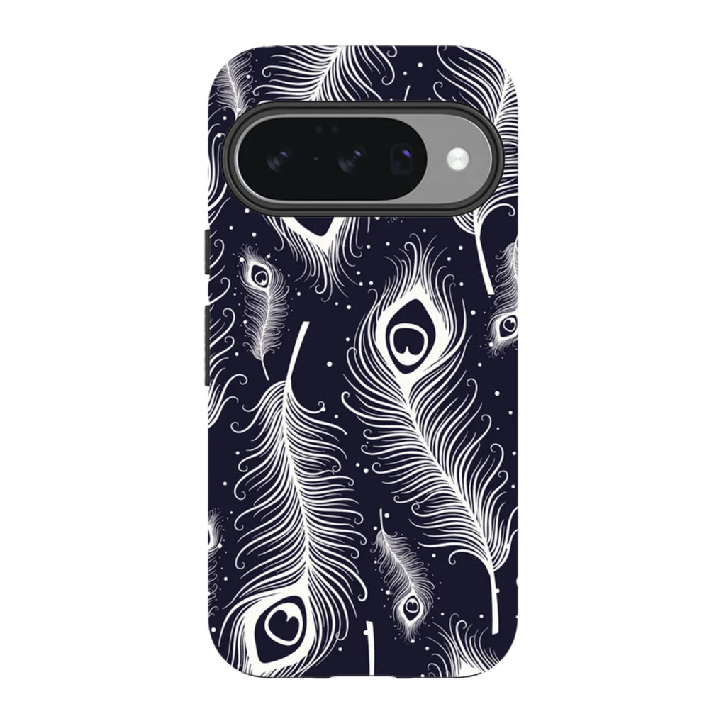 Feathers in Bloom — Pixel 10 Tough Case — Finnaij