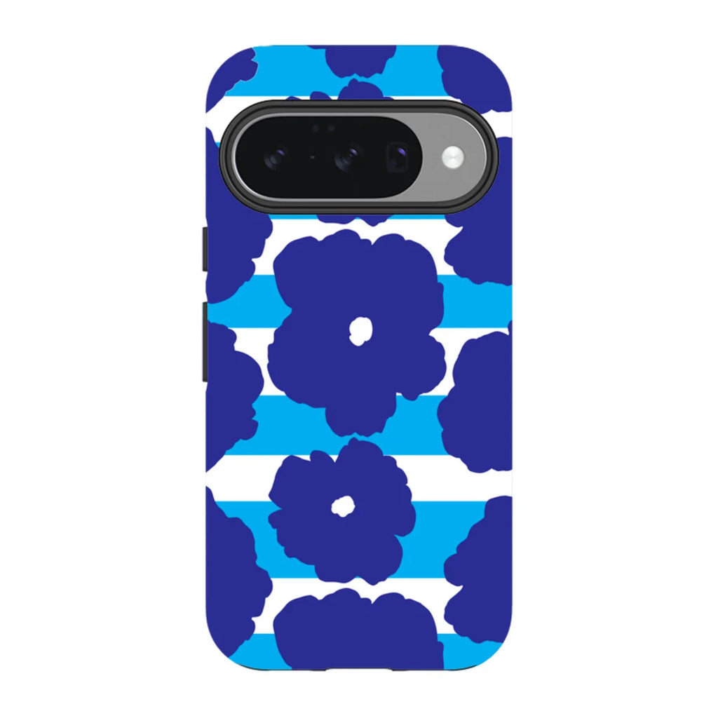 Bold Floral Blue — Pixel 10 Tough Case — Finnaij
