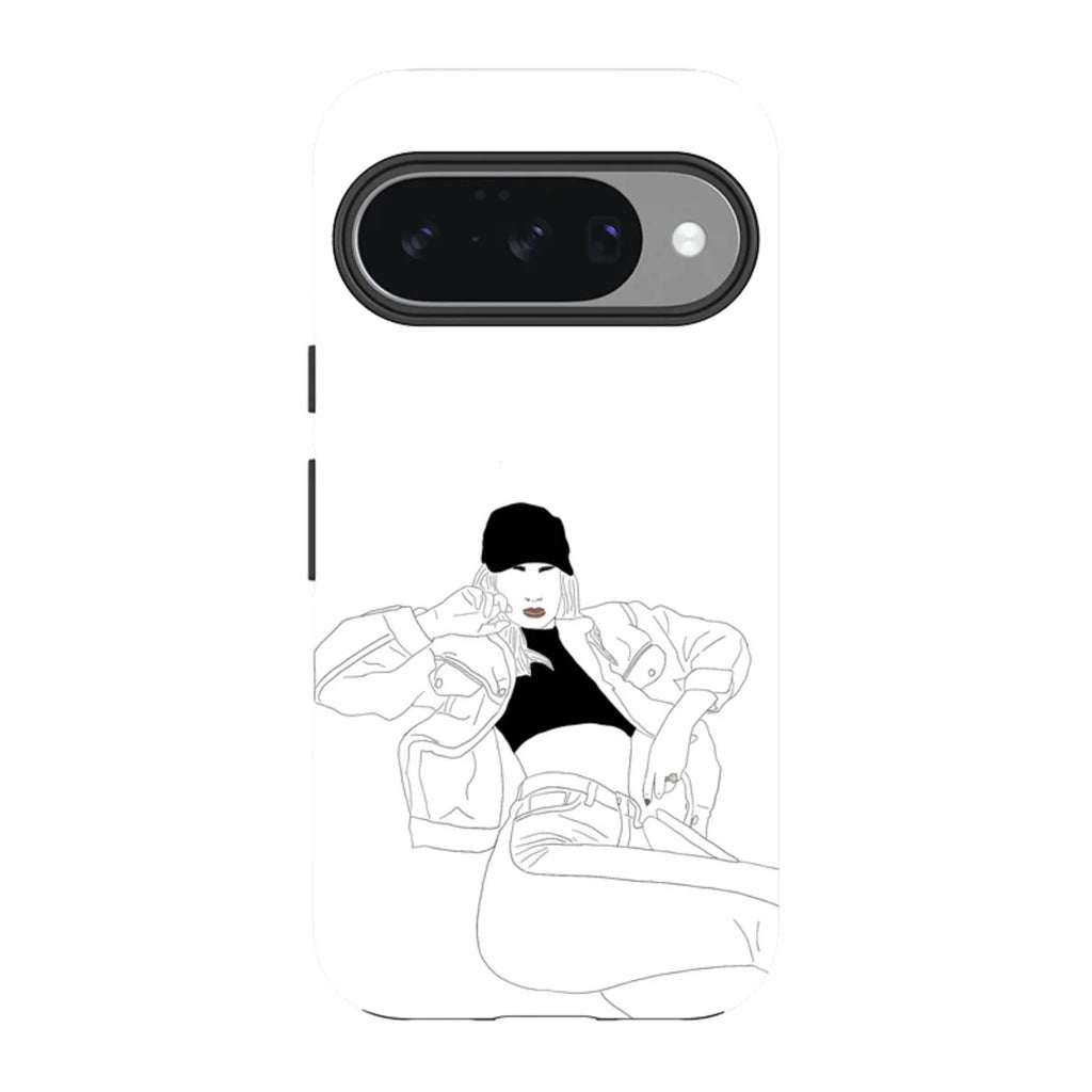 Black Cap by Keagan Haight — Pixel 10 Tough Case — Finnaij