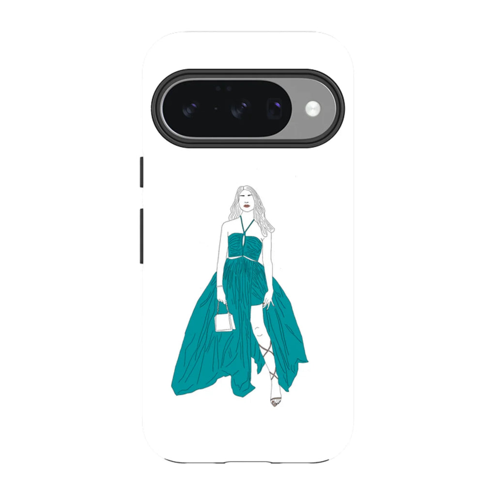 Blue Dress by Keagan Haight — Pixel 10 Tough Case — Finnaij