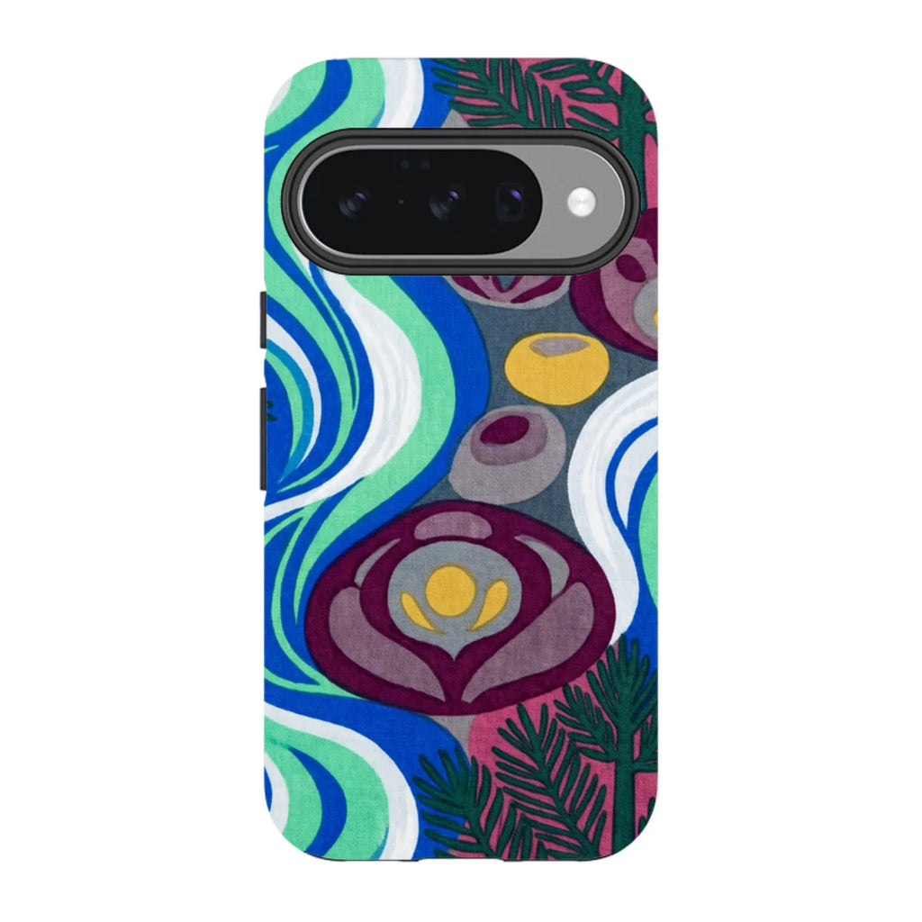 Sauna Bloom Motif by Aino Kallio — Pixel 10 Tough Case — Finnaij