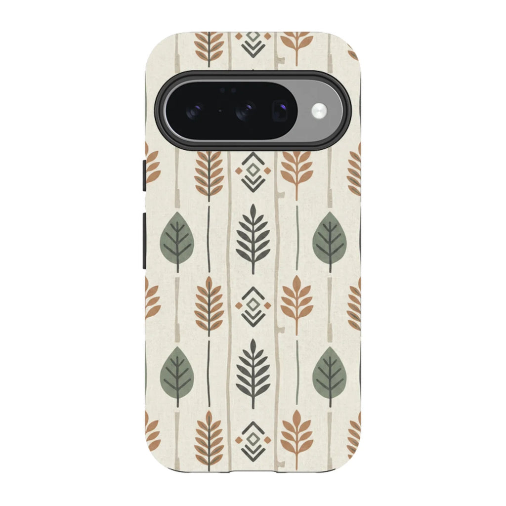 Birch and Linen Pattern by Elsi Vaarala — Pixel 10 Tough Case — Finnaij