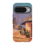 City Edge Quiet Street by Tobi Akinyemi — Pixel 10 Tough Case — Finnaij