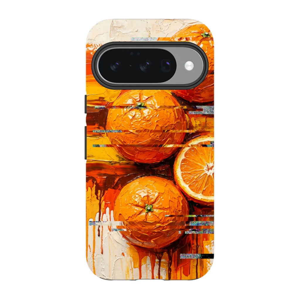 Oranges and Citrus Still Life by Frida Lövström — Pixel 10 Tough Case — Finnaij