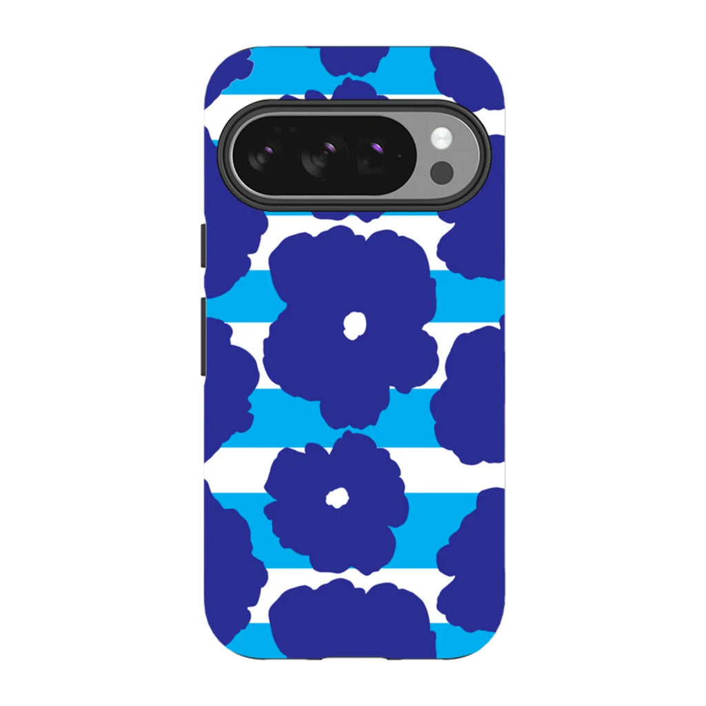 Bold Floral Blue — Pixel 10 Pro Tough Case — Finnaij