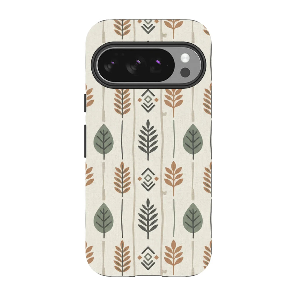 Birch and Linen Pattern by Elsi Vaarala — Pixel 10 Pro Tough Case — Finnaij