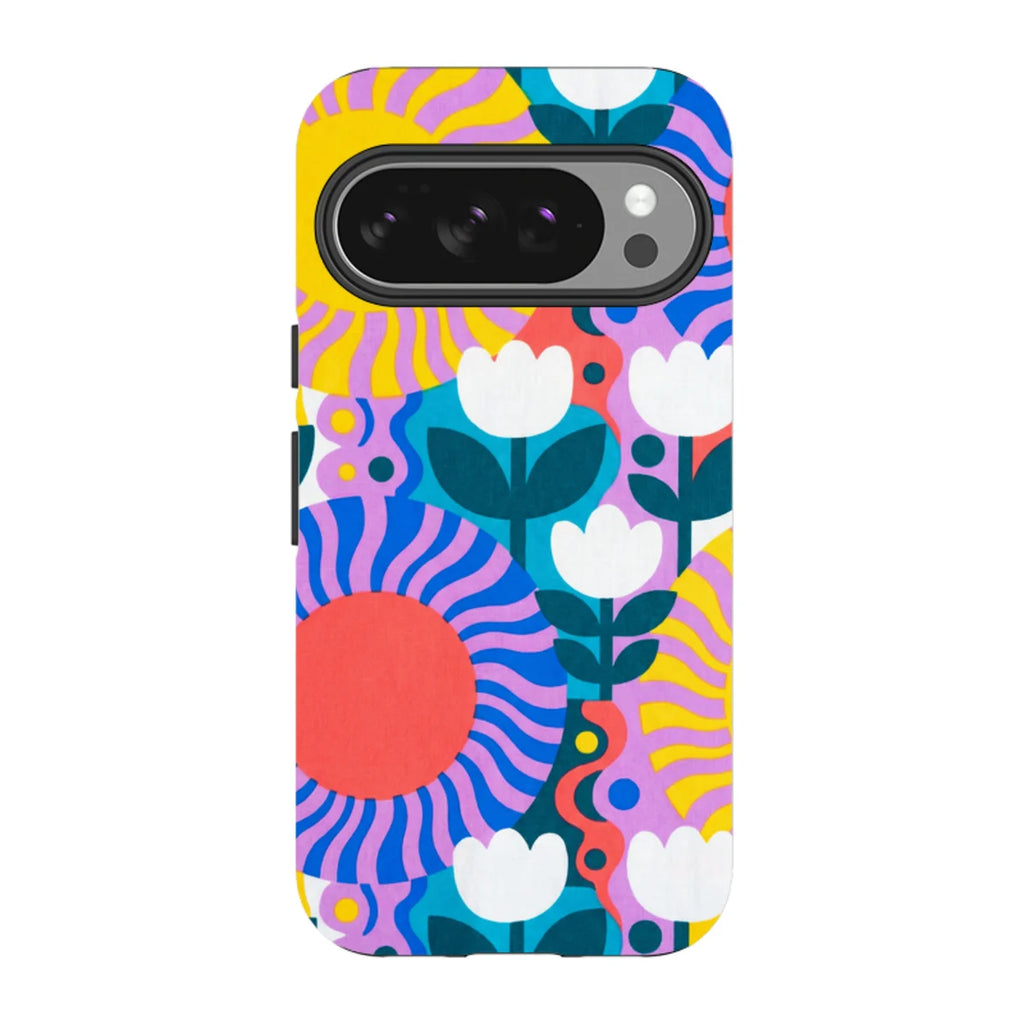 Midnight Sun Mod Bloom by Salla Niemi — Pixel 10 Pro Tough Case — Finnaij