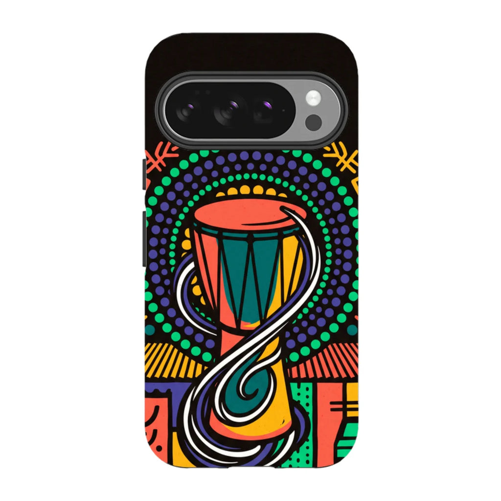 Talking Drum Halo by Ada Okoye — Pixel 10 Pro Tough Case — Finnaij