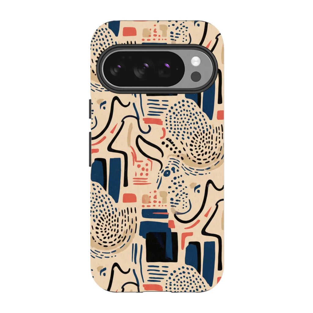 Sandstone Adire by Ada Okoye — Pixel 10 Pro Tough Case — Finnaij