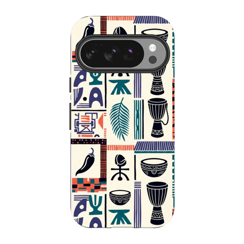 Market Day Icons by Ada Okoye — Pixel 10 Pro Tough Case — Finnaij