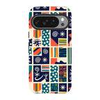 Coastal Indigo Tiles by Ada Okoye — Pixel 10 Pro Tough Case — Finnaij
