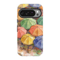 Market Umbrellas from Above by Tobi Akinyemi — Pixel 10 Pro Tough Case — Finnaij